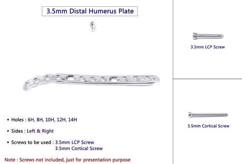 Plaque distale humerus - distale, du