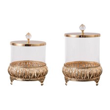 Pot à bonbons en verre avec