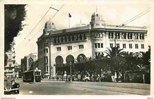 Algérie - Alger - La grande Poste - Animée - Tramway - Automobiles - CPA - Voir