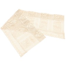  Rideau d'armoire en Crochet, demi-rideau de cuisine, café, rideau de