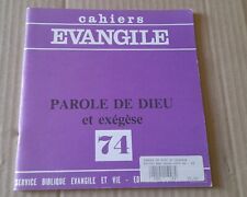 Cahiers évangile N° 74 /