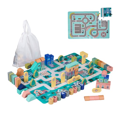 Cubes bois ville blocs - en,