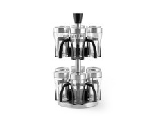 H&H Support À Épices 12 Pots Avec Support Rotatif