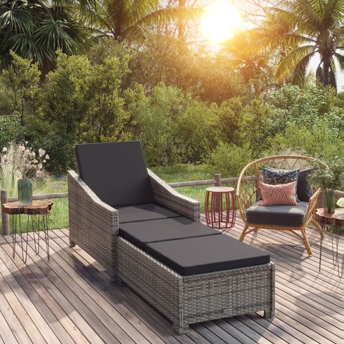 Chaise longue avec coussin - avec,