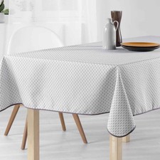 Nappe ovale polyester 2m40 x 1m50 réf 2009 V4 gris Antitache infroissable - MCTI
