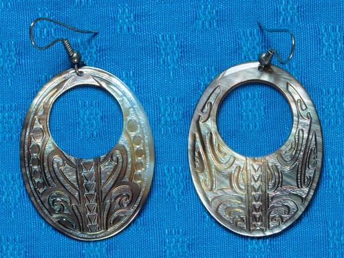 Boucles oreille ovales en - boucles, d'oreille
