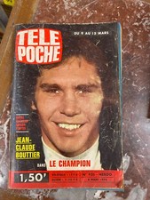 ANCIENNE REVUE TÉLÉ POCHE 1974 N° 421 JEAN CLAUDE BOUTTIER LE CHAMPION