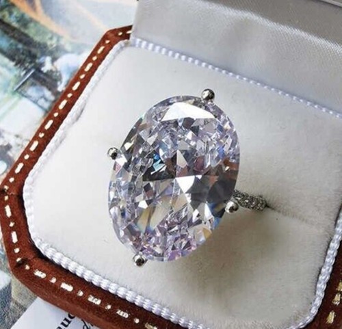 Bague fiançailles ovale de - bague,