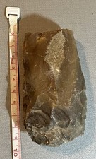 Outil Préhistorique Hache Biface Silex Taillé France 