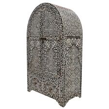 Armoire Peinte À La Main Orientale Ronde Armoire En Bois Marocaine KOBBA S/W