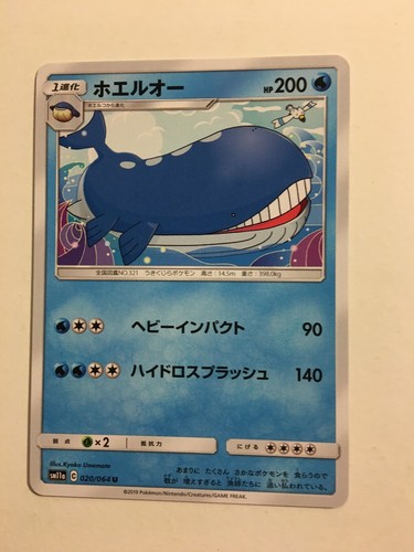 Pokemon card carte wailord - pokemon,