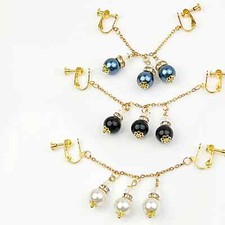 Pinces à lèvres en or avec perles bijoux vaginaux intimes érotiques pour le corp