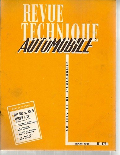 Revue technique automobile 179 - revue,