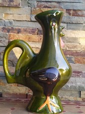 PICHET en Céramique COQ POET - LAVAL COCORICO  BARBOTINE Vintage.