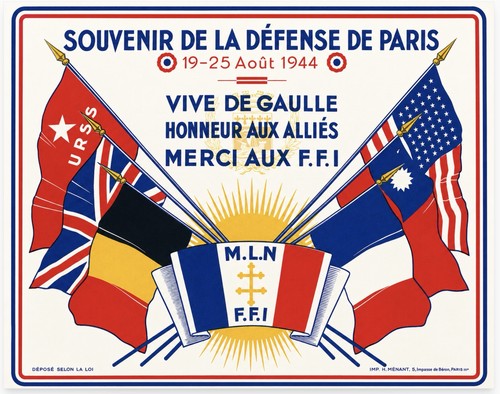 Affiche poster gaulle 1944 - poster, de