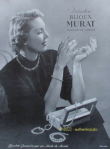 Publicite bijoux murat plaque - bijoux,