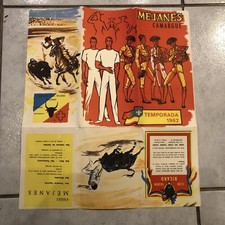 Ancien Programme Club Taurin Ricard 1962 Manade Paul Ricard Temporada Toro