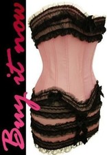 Cadeau Saint Valentin Sexy Femme Lingerie Sous Vêtements Corset Basque Clubwear M