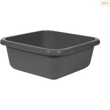 Curver Bassine Carrée 15L en Plastique Robuste pour Cuisine et Bain - Anthracite