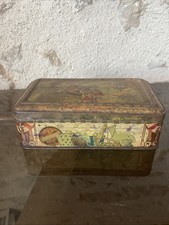 Boite ancienne lithographié LU le départ de la Peche - NANTES