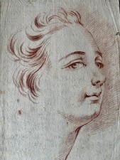 Dessin Ancien Crayon Sanguine