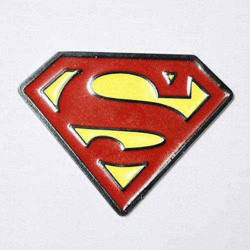 Superman shield metal decal - superman,