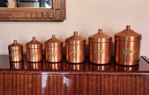 Lot pots cuisine cuivre unis - 6,