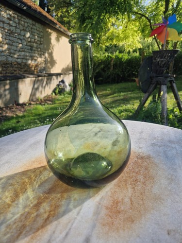 Ancienne bouteille oignon - bouteille,
