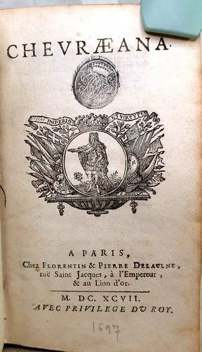 Livre ancien 1697 - 1697,, eo