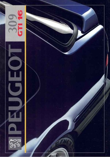 Catalogue brochure peugeot 309 - catalogue,