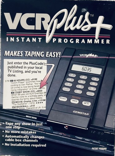 Vintage gemstar vcr plus - vcr,
