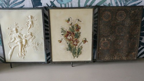 Ancien miroir triptyque - ancien,