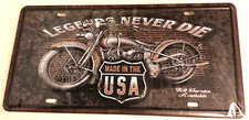 Plaque metal legends never - *, *