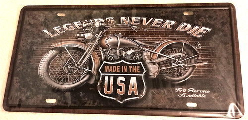 Plaque metal legends - *, never
