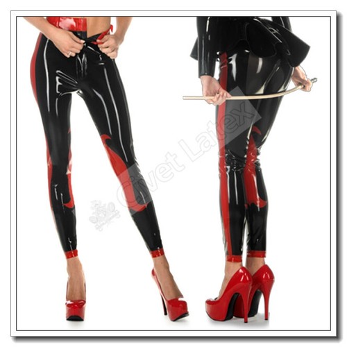 Latex jeans contrasting - latex,