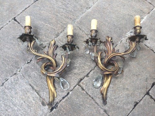 Paire appliques bronze - paire,