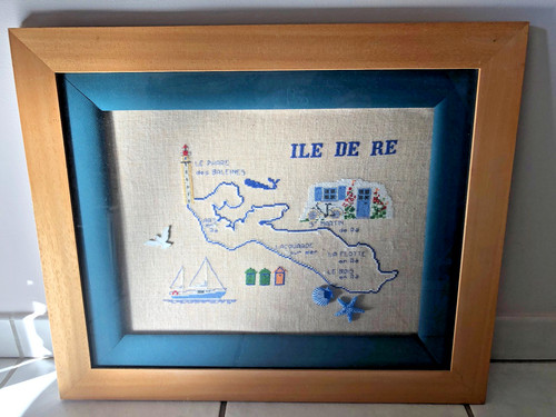 Cadre bois points - bois, comptés