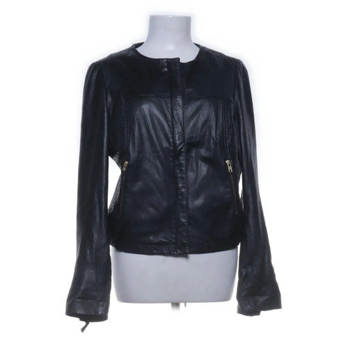 Mango veste cuir femmes - en, cuir,