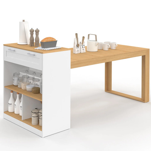 Ilot central avec table - , à