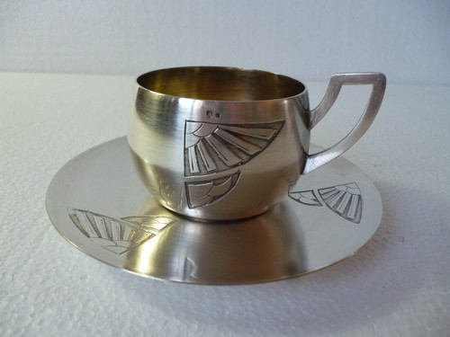Tasse soucoupe art deco en - tasse,