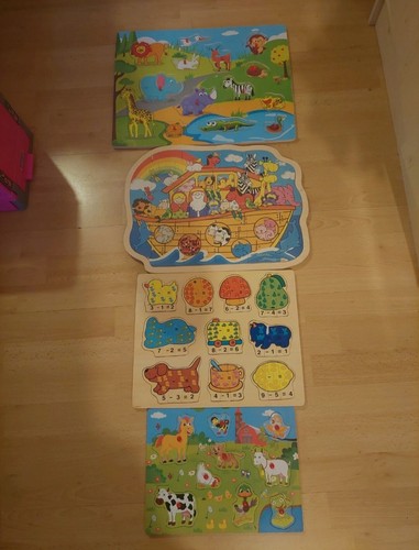 Lot puzzles en bois - puzzles,