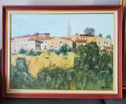 Tableau peinture huile - tableau, a