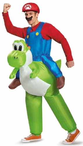 Mario riding yoshi super - yoshi,