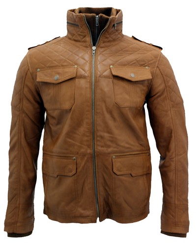 Veste matelassée cuir - veste,