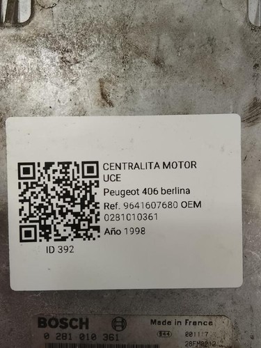 0281010361 boîtier moteur - , uce