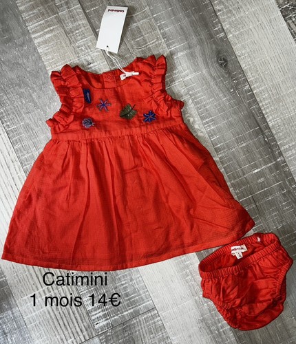 Catimini mois fille robe - 1, :