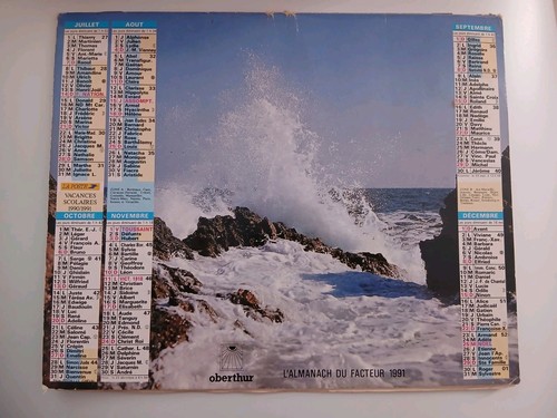 Calendrier almanach facteur - almanach, du