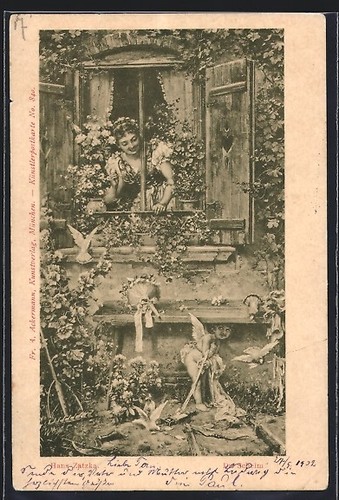 Carte postale artiste hans - d'artiste,