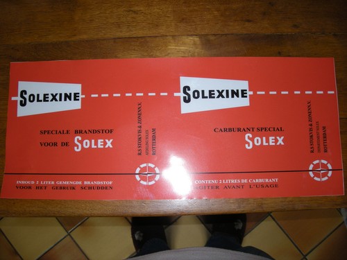 Solex autocollant pour - pour, bidon