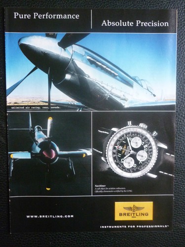 2008 pub montre - pub, breitling